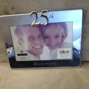 Vintage Silver Frame,  25th Anniversary  🆕